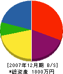 岸田製材所 貸借対照表 2007年12月期