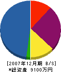 前田建設 貸借対照表 2007年12月期