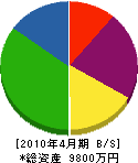 藤田建設 貸借対照表 2010年4月期