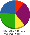 池田看板 貸借対照表 2010年3月期