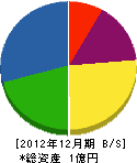 斎藤造園 貸借対照表 2012年12月期