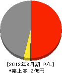 関西道路 損益計算書 2012年6月期