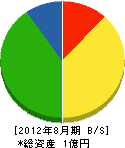 竹田組 貸借対照表 2012年8月期