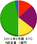 洋栄 貸借対照表 2012年8月期