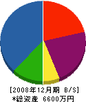 池田冷熱 貸借対照表 2008年12月期