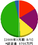 寺沢住研 貸借対照表 2008年3月期