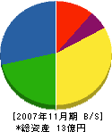 旭光通信システム 貸借対照表 2007年11月期