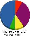 藤生建設 貸借対照表 2011年9月期