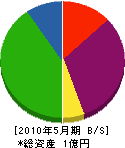 前田産業 貸借対照表 2010年5月期