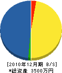 日章電設 貸借対照表 2010年12月期