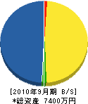 松栄電業 貸借対照表 2010年9月期