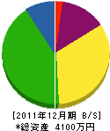 信越商事 貸借対照表 2011年12月期