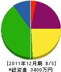 橋本電機商会 貸借対照表 2011年12月期 橋本電機商会 貸借対照表 2011年12月期