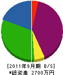 丸八富士総合設備 貸借対照表 2011年9月期