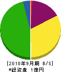 日新電気工事 貸借対照表 2010年9月期