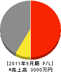 旭日電建 損益計算書 2011年9月期