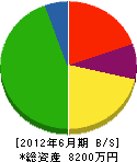 ニシムラ運輸 貸借対照表 2012年6月期