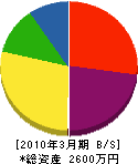松野工務店 貸借対照表 2010年3月期