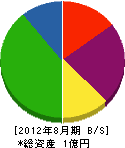 松本造園土木 貸借対照表 2012年8月期
