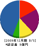 飯坂建設 貸借対照表 2009年12月期