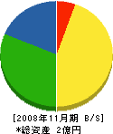 日昇製作所 貸借対照表 2008年11月期