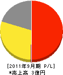 東京メカトロサービス 損益計算書 2011年9月期