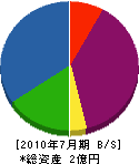 丸亀司レッカー 貸借対照表 2010年7月期