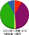 日新電業 貸借対照表 2012年11月期