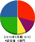 東組 貸借対照表 2010年9月期