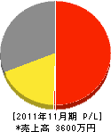 柳沢さく泉工業 損益計算書 2011年11月期
