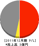 渡辺建設工業 損益計算書 2011年12月期