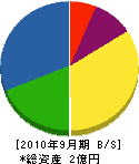 富士実業 貸借対照表 2010年9月期