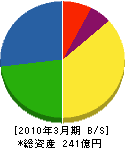 アネスト岩田 貸借対照表 2010年3月期