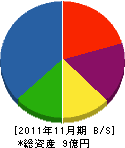 阪神佐藤興産 貸借対照表 2011年11月期