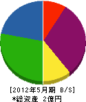 広島ボイラー工業 貸借対照表 2012年5月期