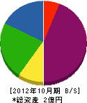 丸藤建設 貸借対照表 2012年10月期