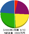 岡崎電工 貸借対照表 2008年2月期