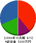 後藤住設 貸借対照表 2008年10月期