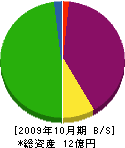 飯塚建設 貸借対照表 2009年10月期