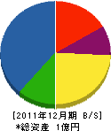 戸田電工 貸借対照表 2011年12月期