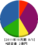 佐藤工業 貸借対照表 2011年10月期