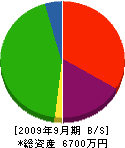 飯塚板金工業 貸借対照表 2009年9月期