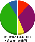 佐藤電機 貸借対照表 2012年11月期
