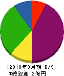 高田工務店 貸借対照表 2010年9月期