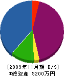 吉野硝子工業所 貸借対照表 2009年11月期