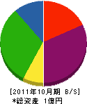 関東技研 貸借対照表 2011年10月期