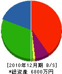 玉田石材店 貸借対照表 2010年12月期