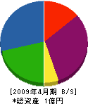 井上総合土木 貸借対照表 2009年4月期