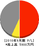 上田組 損益計算書 2010年9月期