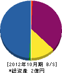コヤマハウジング 貸借対照表 2012年10月期